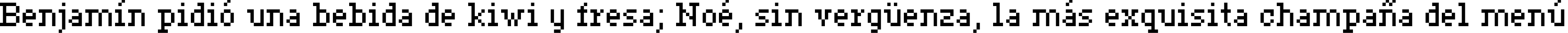 Пример написания шрифтом ceriph 07_55 текста на испанском