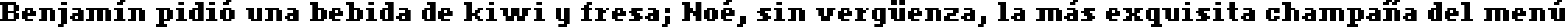 Пример написания шрифтом ceriph 07_65 текста на испанском