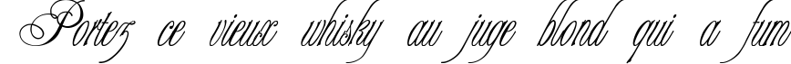 Пример написания шрифтом Champagne Cyrillic текста на французском