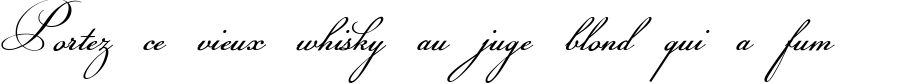 Пример написания шрифтом Champignon текста на французском