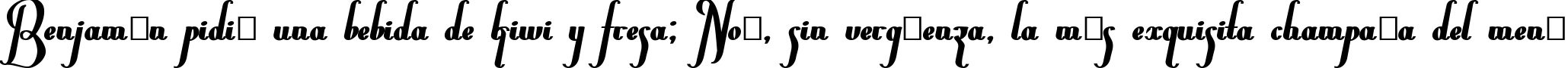 Пример написания шрифтом Chancera Bold текста на испанском