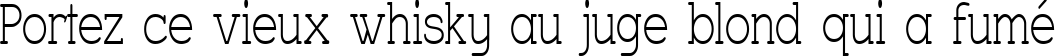 Пример написания шрифтом Charrington Narrow текста на французском