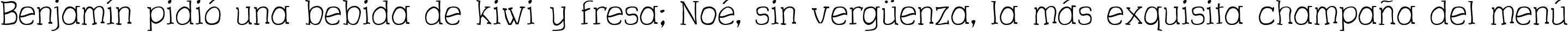 Пример написания шрифтом Charrington Roughened текста на испанском