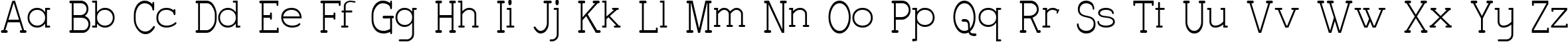 Пример написания английского алфавита шрифтом Charrington Strewn