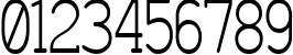 Пример написания цифр шрифтом Charrington Strewn