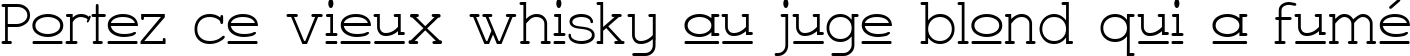 Пример написания шрифтом Charrington Upper текста на французском