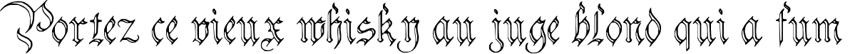 Пример написания шрифтом Charterwell No3 текста на французском