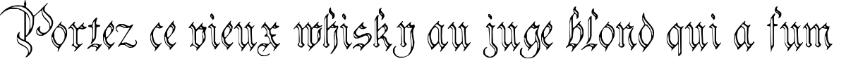 Пример написания шрифтом Charterwell No4 текста на французском