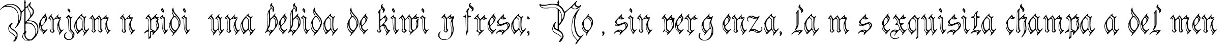 Пример написания шрифтом Charterwell No4 текста на испанском
