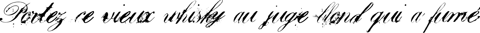 Пример написания шрифтом ChatoBand текста на французском