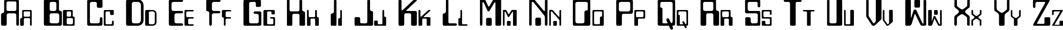 Пример написания английского алфавита шрифтом Checkbook