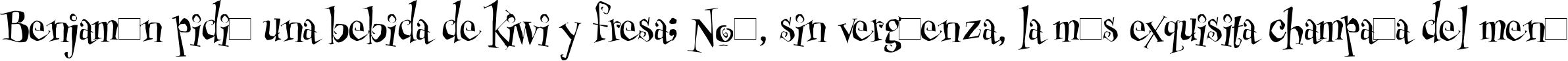 Пример написания шрифтом Cheshirskiy Cat Roman текста на испанском