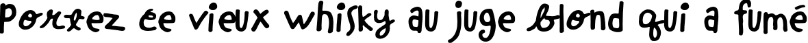 Пример написания шрифтом Chinchilla текста на французском