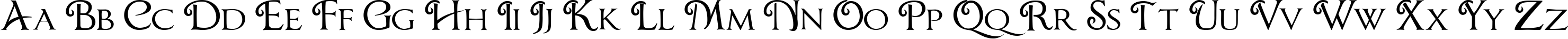 Пример написания английского алфавита шрифтом ChocolateBox