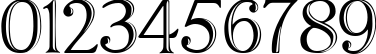 Пример написания цифр шрифтом ChocolateBoxDecorative