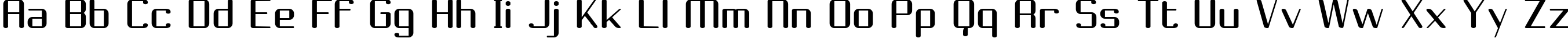 Пример написания английского алфавита шрифтом Choktoff