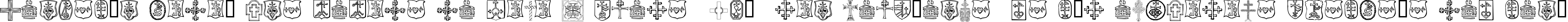 Пример написания шрифтом Christian Crosses IV текста на испанском