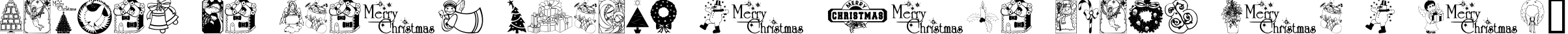 Пример написания шрифтом ChristmasTime текста на французском