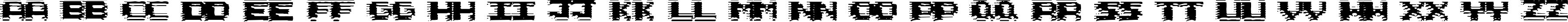 Пример написания английского алфавита шрифтом Circuit Scraping