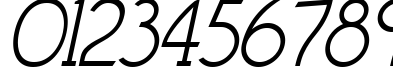 Пример написания цифр шрифтом Claritty_Italic