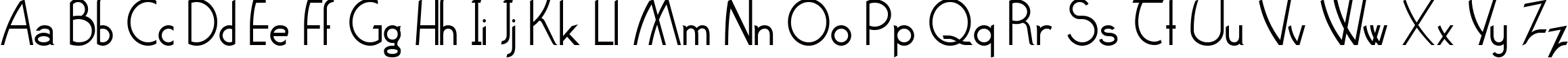 Пример написания английского алфавита шрифтом Claritty