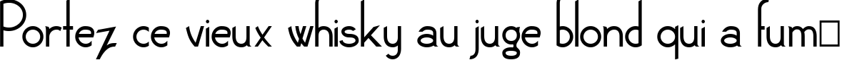 Пример написания шрифтом Claritty текста на французском