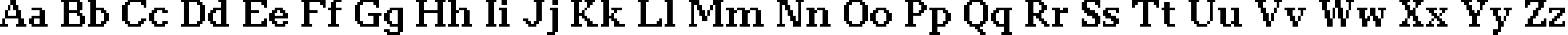 Пример написания английского алфавита шрифтом classic 10_65