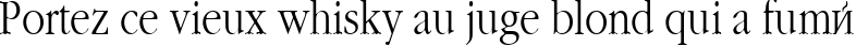 Пример написания шрифтом Classic текста на французском