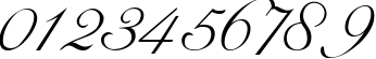 Пример написания цифр шрифтом Classica Two