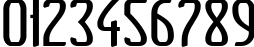 Пример написания цифр шрифтом Clip  Condensed