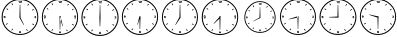 Пример написания цифр шрифтом Clocks
