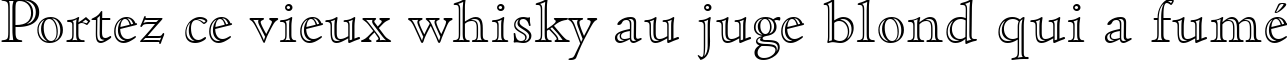 Пример написания шрифтом Cloister Open Face BT текста на французском