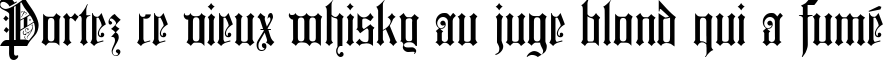 Пример написания шрифтом Colchester Black текста на французском