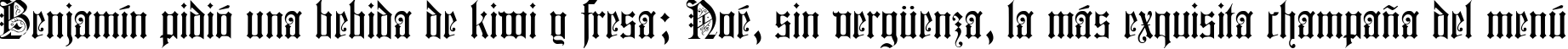 Пример написания шрифтом Colchester Black текста на испанском