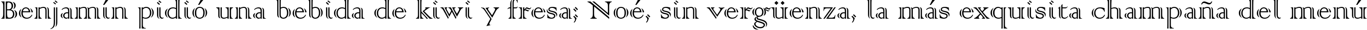 Пример написания шрифтом Colonna MT текста на испанском