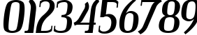 Пример написания цифр шрифтом Colourbars