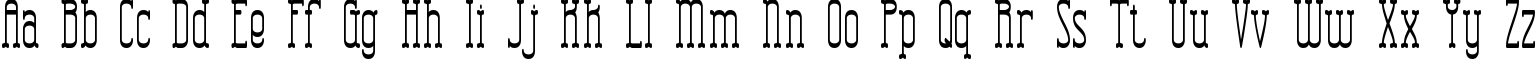 Пример написания английского алфавита шрифтом Combustion Tall BRK