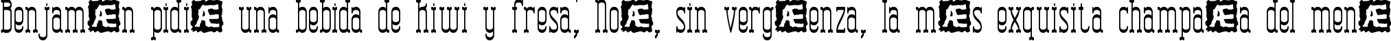 Пример написания шрифтом Combustion Tall BRK текста на испанском