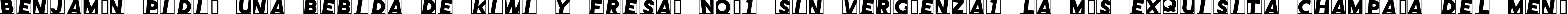 Пример написания шрифтом CometPositive текста на испанском