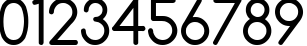 Пример написания цифр шрифтом Comfortaa