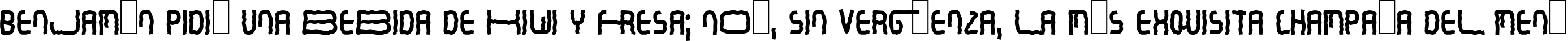 Пример написания шрифтом Commerciality текста на испанском