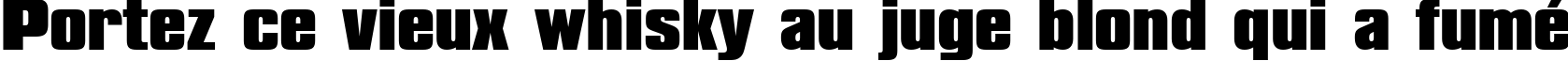 Пример написания шрифтом Compacta Black BT текста на французском