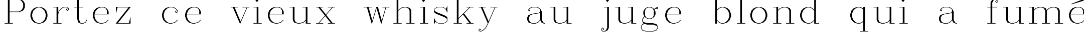 Пример написания шрифтом Complex текста на французском