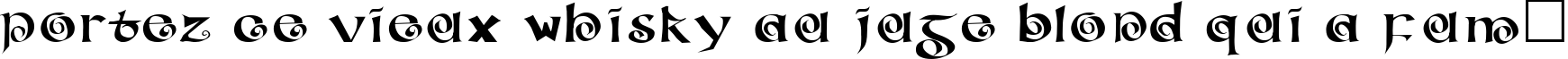 Пример написания шрифтом ConfettiType Medium текста на французском