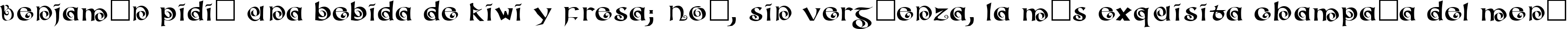 Пример написания шрифтом ConfettiType Medium текста на испанском