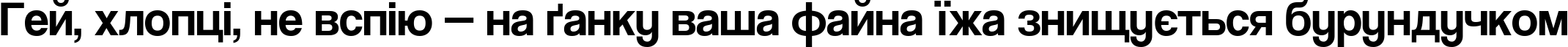 Пример написания шрифтом CoolveticaRg-Regular текста на украинском