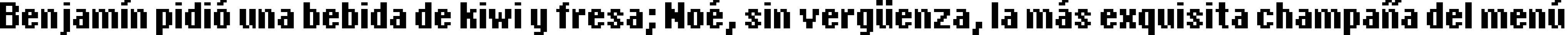 Пример написания шрифтом copy 08_65 текста на испанском