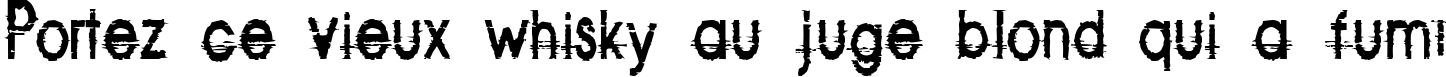 Пример написания шрифтом Corazon текста на французском