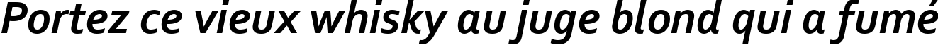 Пример написания шрифтом Corbel Bold Italic текста на французском