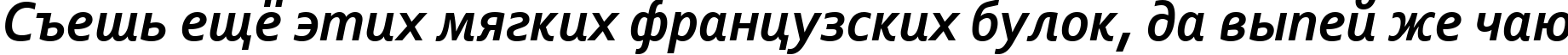 Пример написания шрифтом Corbel Bold Italic текста на русском